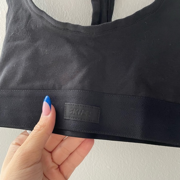 Skims Black Cotton Jersey Racerback Bra!! - Picture 7 of 8